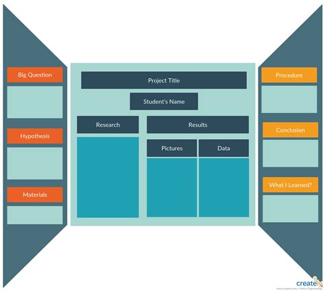 Science Fair Project Board Template Printable Word Searches