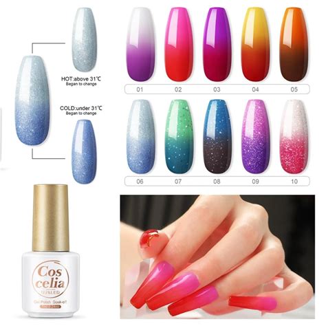 Coscelia Temperature Color Changing Uv Gel Nail Polish All For Manicure