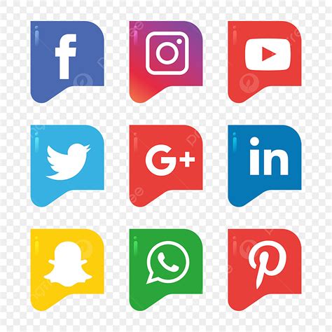 Social Media Marketing Clipart Vector Social Media Icons Set Logo