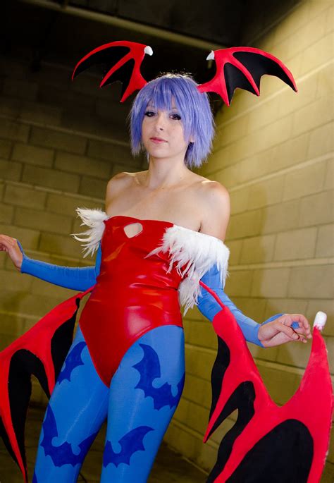 Lilith Aensland Vampire Game Highres Cosplay Flat Chest Lilith