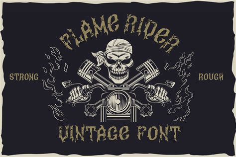 Flame Rider Fonts ~ Creative Market