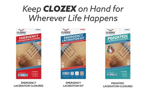 Clozex Emergency Laceration Closures Repair Wounds