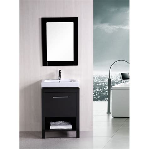 Beyond the countertop, the cabinet of design element bathroom vanity is also a step above the others on our list. Design Element New York 24" Contemporary Bathroom Vanity ...