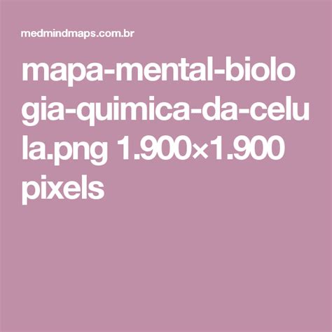 Mapa Mental C 233 Lulas Biologia Celular Gambaran