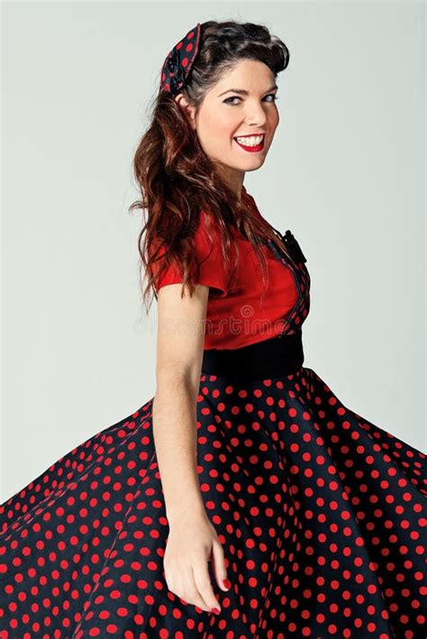 Pin Up Pretty Girl Stock Image Image Of Glamour Dress 29313111