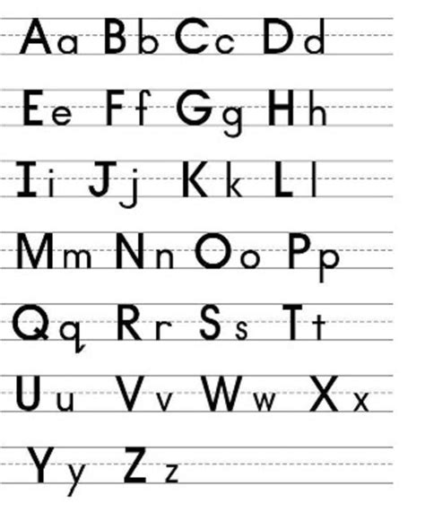 Capital And Lowercase Letters To Print Letter Recognition Worksheets