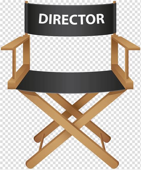 Directors Chair Film Director Clip Transparent Background Png