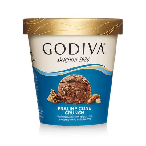 Godiva Praline Cone Crunch Ice Cream Foodland