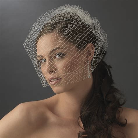 French Netted Birdcage Face Veil Available in White Ivory or Black | Wholesale Birdcages Veils ...