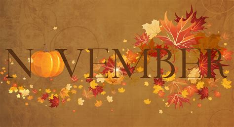 November Banner Fall Leaves And Pumpkins Seasonal Designs Facebook