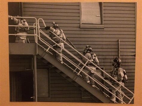 Premium Photo Firefighters Walking Up Stairs Outside Industrial Building