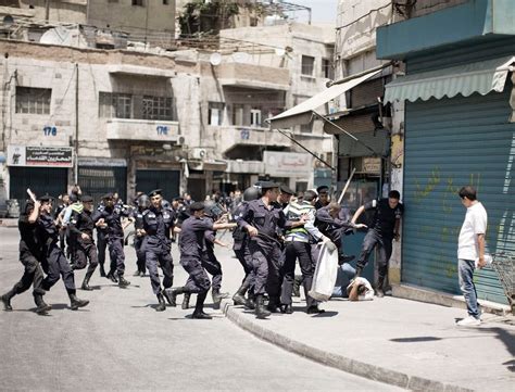 Police In Amman Jordan Break Up Protest With Beatings The New York