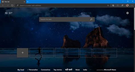 How To Set Custom Background In Microsoft Edge New Tab Page