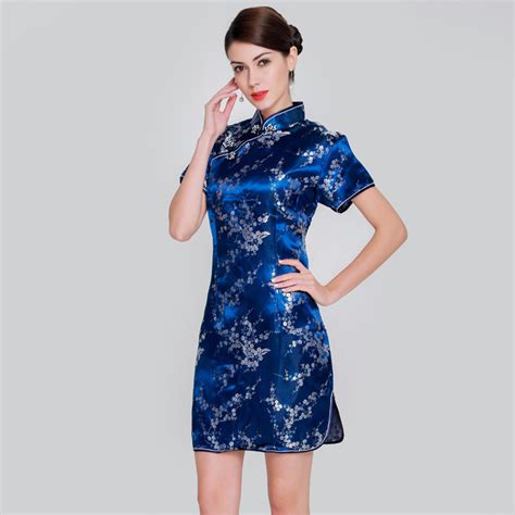 Elegant Slim Plus Size Qipao 2019 New Chinese Female Rayon Dress Mandarin Collar Vintage