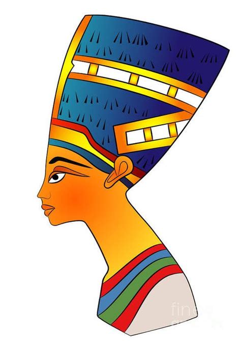 İllustration of ancient egypt queen nefertiti free image download