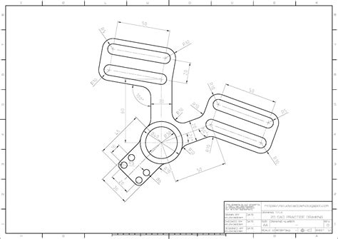 오토캐드연습도면2d Cad Drawing Practice 325 Tutorial Gambar Teknik