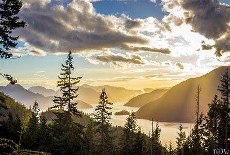 Minden Nap Más Howe Sound British Columbia Sunset [oc][4005x2700]