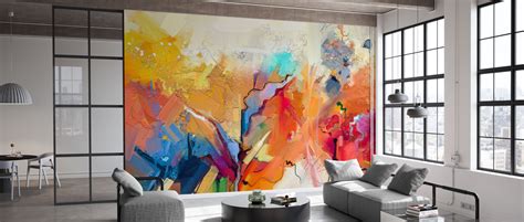 Colorful Abstract Painting Décoration Murale En Ligne Photowall