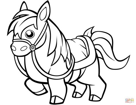 Funny Horse Coloring Page Free Printable Coloring Pages