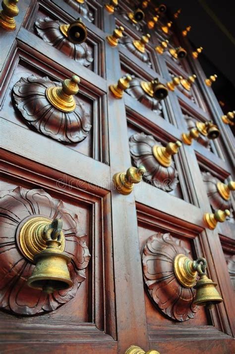 Photo About Bells On Door Of Indian Temple Image Of Door Temple