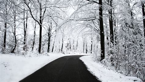 Winter Wallpapers Free Download Winter Snowy Road Hd