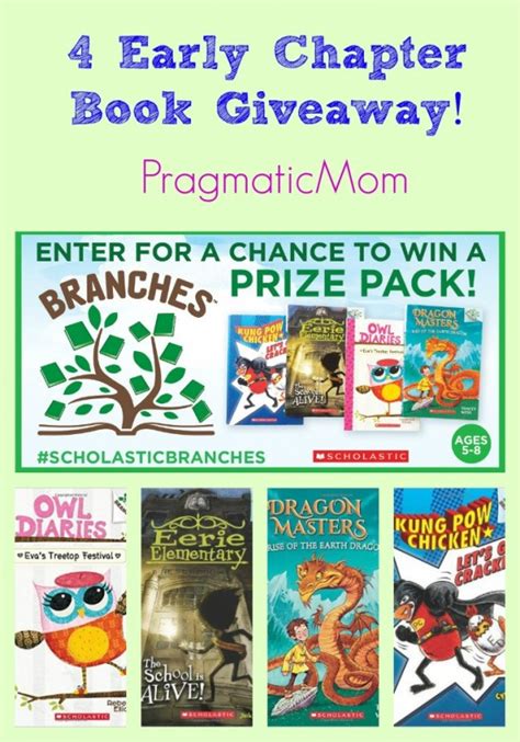 scholastic branches huge early chapter book giveaway pragmaticmom