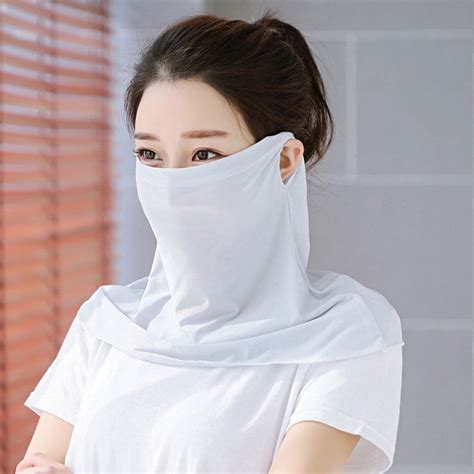 Face Mask Sun Protection Mask Thin Masks Ice Silk Outdoor Riding Women