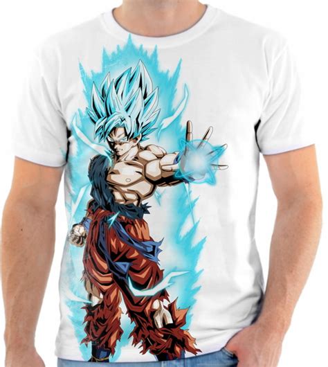 Camisa Camiseta Personalizada Dragon Ball Goku Blue Elo7