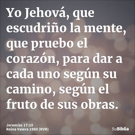 Jeremías 1710 Su Biblia