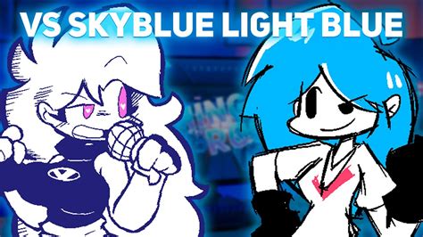 Friday Night Funkin Vs Skyblue Light Blue Fnf Mod Fnf Skyblue Vs