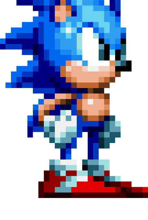 Custom Sonic Character Sprite V Apl Pixel Art Maker