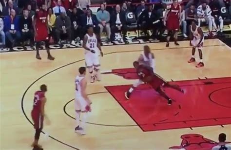 Video Dwyane Wade Throws Down Dion Waiters With Hard Foul
