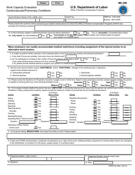 Form Owcp 5b Fill Out Sign Online And Download Fillable Pdf