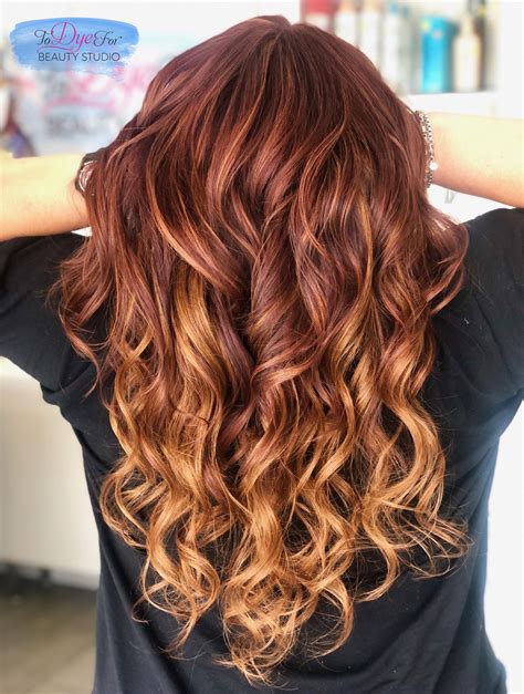Copper Balayage Copper Balayage Light Copper Hair Colored Hair Extensions
