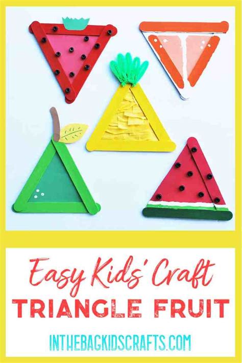 Easy Summertime Kids Craft Orange Slice In The Bag Kids Crafts