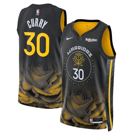 Unisex Nike Stephen Curry Black Golden State Warriors 202223 Swingman