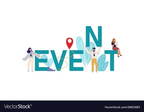 Banner Event Management Concept Royalty Free Vector Image