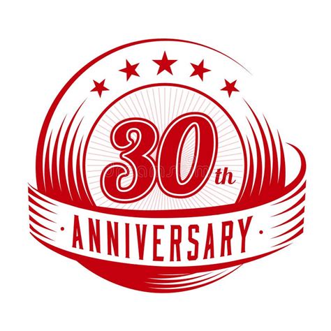 30 Years Anniversary Design Template 30th Anniversary Celebrating Logo