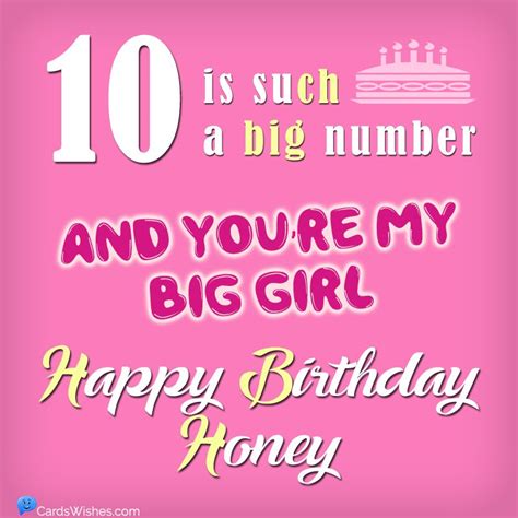 10 Year Old Daughter Birthday Quotes