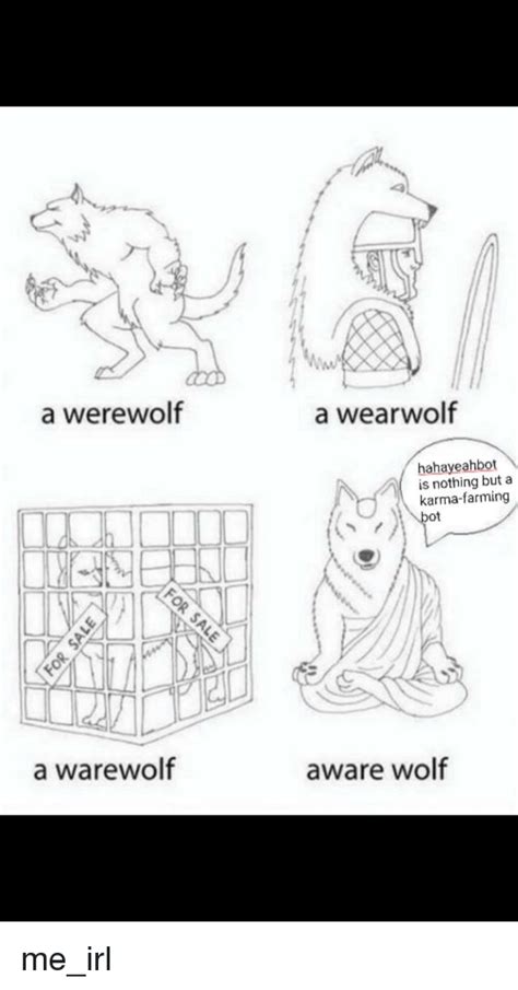 A Werewolf A Wearwolf Hahayeahbot Is Nothing But A Arma Farming Ot A Warewolf Aware Wolf Wolf