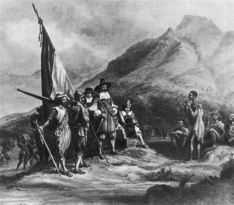 Jan Van Riebeeck Arrives In Table Bay Photograph By Science Source
