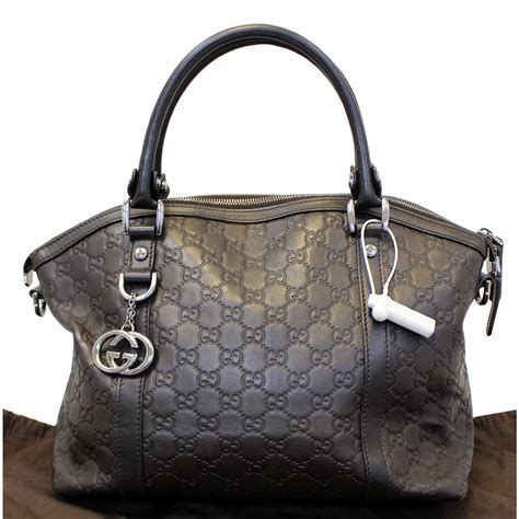 Gucci Dark Brown Leather Shoulder Bag 341503 Us
