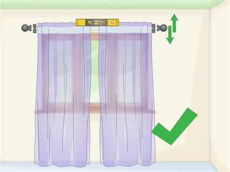 How To Hang Curtains 15 Steps With Pictures Wikihow