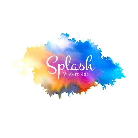 Abstract Colorful Watercolor Splash Design 339279 Download Free