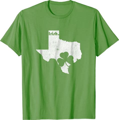 Texas St Patricks Day T Shirt Vintage Distressed Tee Clothing