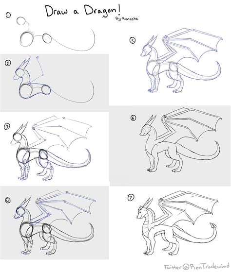 Ren 🦎🚀💙 On Twitter A Simple Western Dragon Tutorial Digitalart