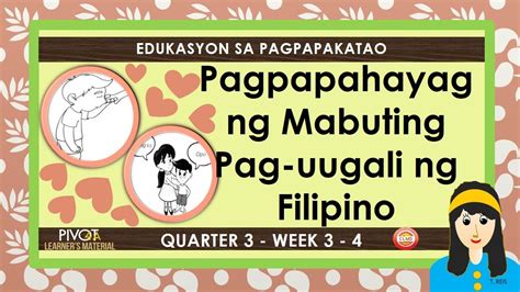 Ejercicio De Mabuting Pag Uugali Ng Mga Filipino Otosection