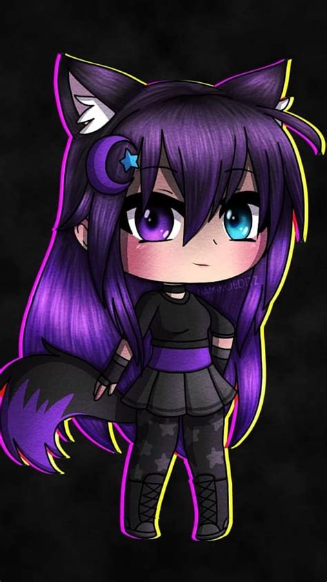 1920x1080px 1080p Free Download Purple Wolf Anime Gacha Life Hd