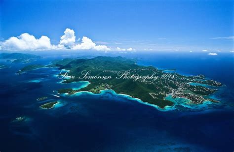St John Aerial Steve Simonsen Photography St John Virgin Islands