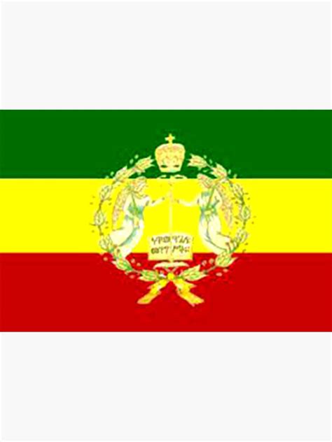 Ethiopian Orthodox Flag Sticker For Sale By Hageez Redbubble